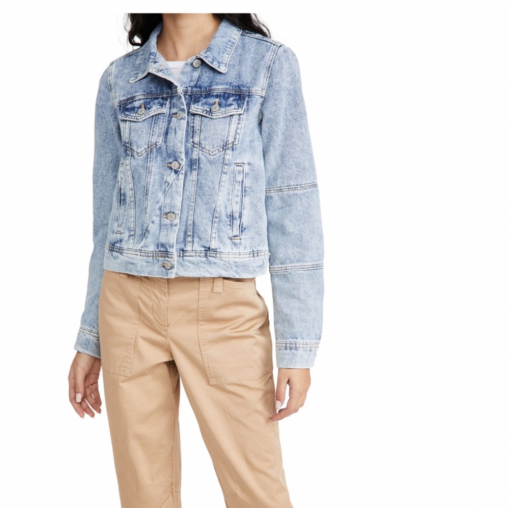 Free People Light Wash Denim Jean Jacket - Picture 5 of 15